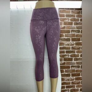 ZYIA Lavender Floral Leggings